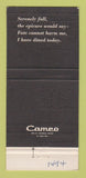 Matchbook Cover - Embers Restaurant Miami Beach FL 30 Strike