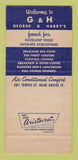 Matchbook Cover - George & Harry's Restaurant New Haven CT 30 Strike