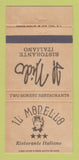 Matchbook Cover - Il Monello Italian Restaurant New York City 30 Strike