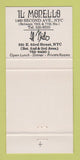 Matchbook Cover - Il Monello Italian Restaurant New York City 30 Strike