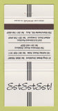 Matchbook Cover - Est Est Est! Knutsford Hale Didsbury UK 30 Strike