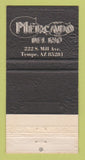Matchbook Cover - El Patron Mexican Restaurant Tempe AZ 30 Strike