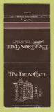 Matchbook Cover - The Iron Gate Westlake OH 30 Strike