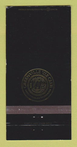 Matchbook Cover - Greenville VIP Club SC WEAR 30 Strike