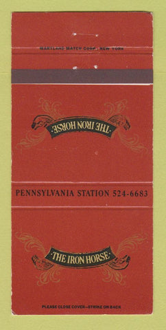 Matchbook Cover Iron House Restaurant New York City Penn Station WEAR 30 Strike
