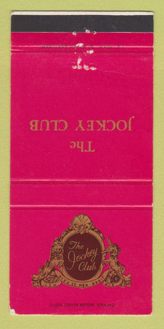 Matchbook Cover - Jockey Club Washington DC WEAR 30 Strike