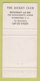 Matchbook Cover - Jockey Club Washington DC WEAR 30 Strike
