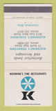 Matchbook Cover - Kuenning's Restaurants Columbus OH 30 Strike