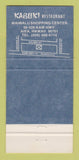 Matchbook Cover - Kabuki Japanese Restaurant 30 Strike