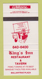 Matchbook Cover - King's Inn Restaurant Whitchurch? ON 30 Strike