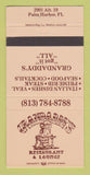 Matchbook Cover - Grandaddys Restaurant Palm Harbor FL 30 Strike