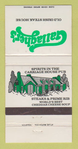 Matchbook Cover - Gallagher's Steak House WEAR 30 Strike