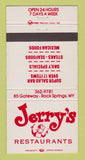 Matchbook Cover - Jerry's Restaurants Rock Springs WY WEAR 30 Strike