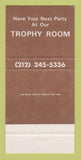 Matchbook Cover - Gallagher's Steak House New York City 30 Strike