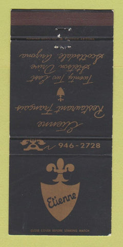 Matchbook Cover - Etienne Restaurant Scottsdale AZ 30 Strike