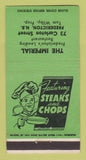 Matchbook Cover - Imperial Restaurant Fredericton NB GREEN 30 Strike
