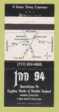 Matchbook Cover - Inn 94 Restaurant Cross Keys PA WEAR 30 Strike
