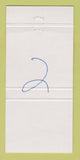 Matchbook Cover - Fine Line Restaurant Hamilton ON 30 Strike
