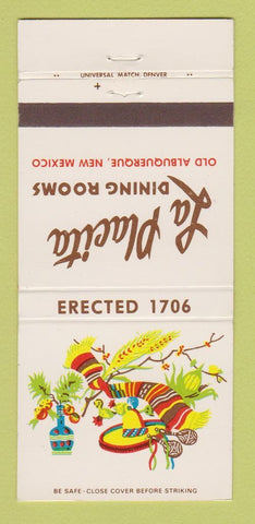 Matchbook Cover - La Placita Restaurant Albuquerque NM 30 Strike