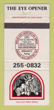 Matchbook Cover - Eye Opener Restaurant Calgary AB WEAR 30 Strike