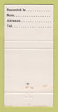 Matchbook Cover - Frenesie Lasalle QC Restaurant? WEAR 30 Strike
