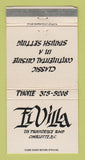 Matchbook Cover - Flvilla Charlotte NC Spanish Restaurant WEAR 30 Strike