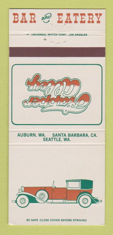 Matchbook Cover - Flapper Alley Seattle Auburn WA Santa Barbara CA 30 Strike