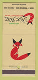 Matchbook Cover - John Yervant's Fox Hill Restaurant Ridgefield CT 30 Strike