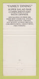 Matchbook Cover - Great West Steak House London ON 30 Strike