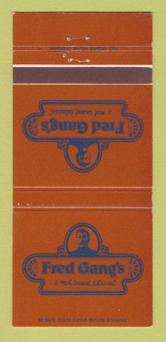 Matchbook Cover - Fred's Gang Restaurant 30 Strike