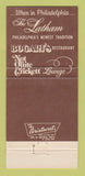 Matchbook Cover - Latham Inn Orlando FL Bogart's Restaurant 30 Strike