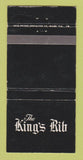 Matchbook Cover - King's Rib Condado San Juan Puerto Rico WEAR 30 Strike