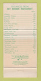 Matchbook Cover George McGowan's Sky Harbor Restaurant Lake George NY 30 Strike