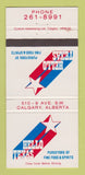 Matchbook Cover - Hello Texas Restaurant Calgary AB WEAR 30 Strike