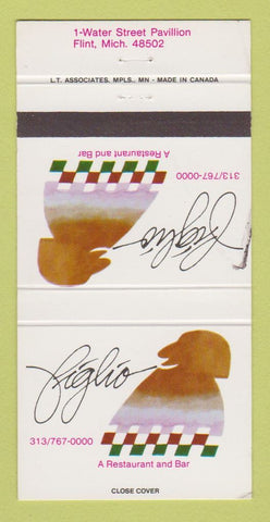 Matchbook Cover - Figlio Restaurant Flint MI WORN 30 Strike
