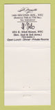 Matchbook Cover - Il Monello Italian Restaurant New York City 30 Strike