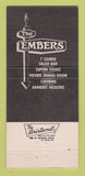 Matchbook Cover - Embers Restaurant San Antonio TX 30 Strike