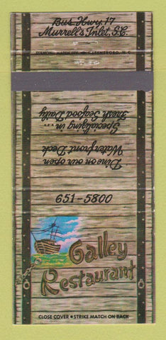 Matchbook Cover - Galley Restaurant Murrells Inlet SC 30 Strike