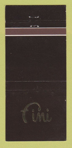 Matchbook Cover - Fini Restaurant Pittsburgh PA disco 30 Strike