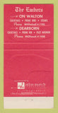 Matchbook Cover - Embers Restaurant Chicago IL 30 Strike