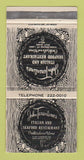 Matchbook Cover - John Tarantino's Italian Restaurant San Diego CA 30 Strike