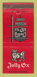 Matchbook Cover - Jolly Ox Steaks San Diego Solana Beach CA 30 Strike