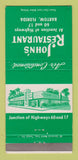 Matchbook Cover - John's Restaurant Bartow FL 30 Strike