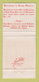 Matchbook Cover - Emily Shaw's Inn Pound Ridge NY WORN 30 Strike