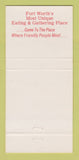 Matchbook Cover - Endicott's Ore House Fort Worth TX 30 Strike