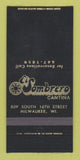 Matchbook Cover - El Sombrero Cantina Milwaukee WI 30 Strike
