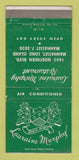 Matchbook Cover - Lauraine Murphy Restaurant Manhasset LI NY 30 Strike