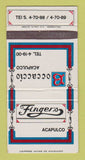 Matchbook Cover - Boccaccio Restaurant Acapulco Mexico 30 Strike