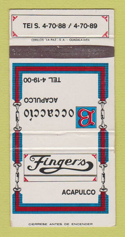 Matchbook Cover - Boccaccio Restaurant Acapulco Mexico 30 Strike