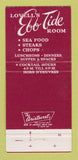 Matchbook Cover - Lovell's Ebb Tide Room Kenmore NY 30 Strike